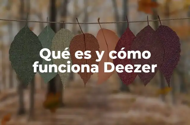 Qué es y Cómo Funciona Deezer