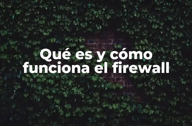 Qué es y Cómo Funciona el Firewall