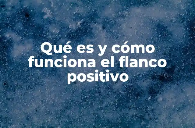 Qué es y Cómo Funciona el Flanco Positivo