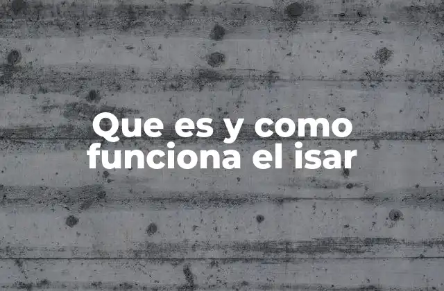 Que es y como Funciona el Isar