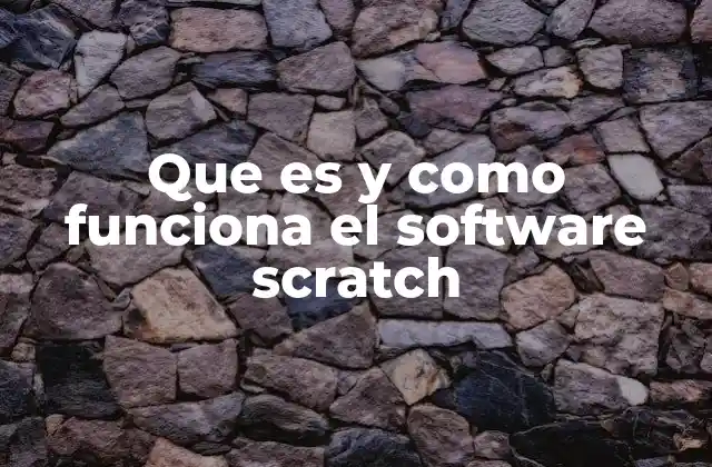 Que es y como Funciona el Software Scratch