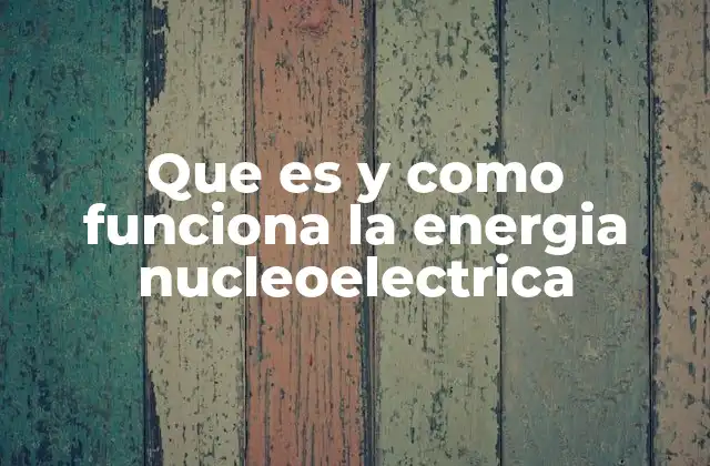 Que es y como Funciona la Energia Nucleoelectrica