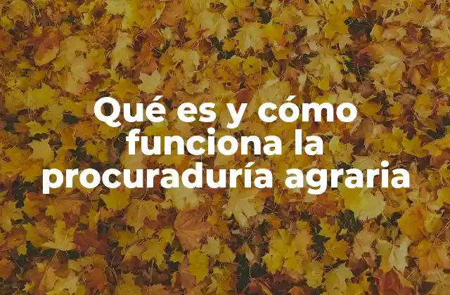 El papel de la procuraduría agraria en la defensa de los derechos rurales