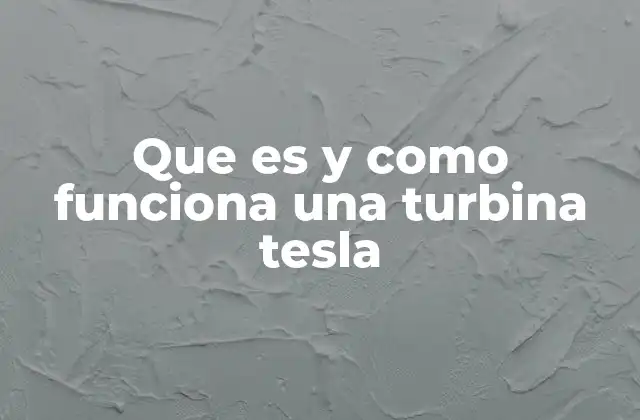 Características principales de la turbina de discos