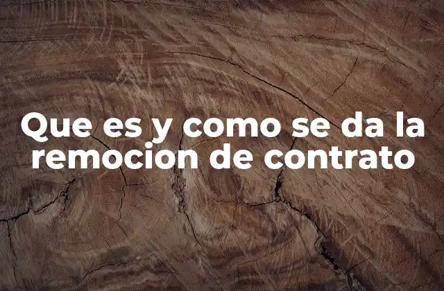 Que es y como Se Da la Remocion de Contrato 2 Las causas legales detrás del cese anticipado de un acuerdo