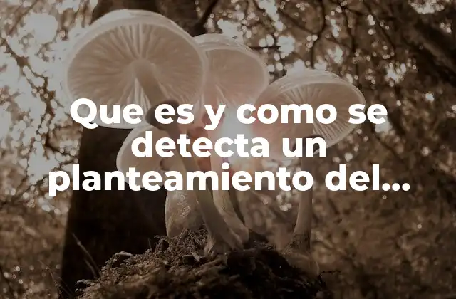 Que es y como Se Detecta un Planteamiento Del Problema 2 Cómo identificar la necesidad de un planteamiento del problema