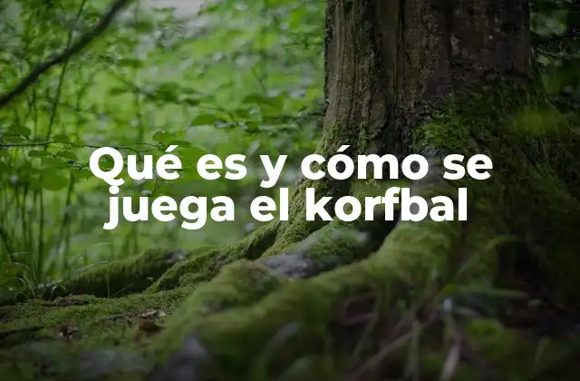 Qué es y Cómo Se Juega el Korfbal
