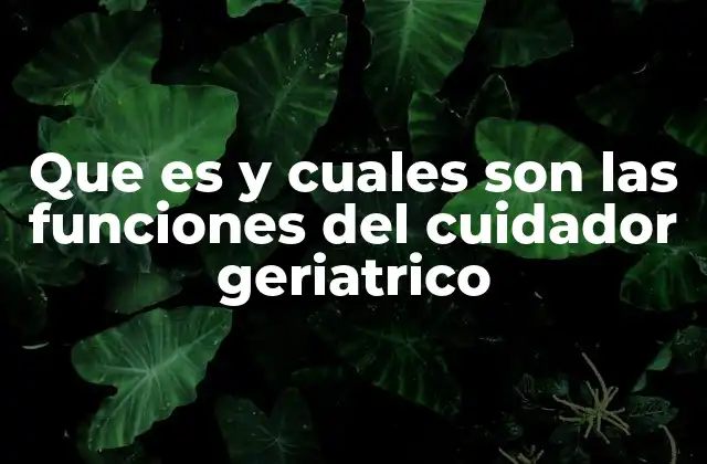 El apoyo diario en el hogar de un adulto mayor