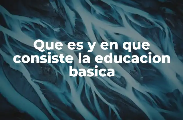 Que es y en que Consiste la Educacion Basica 2 La importancia de una formación inicial sólida