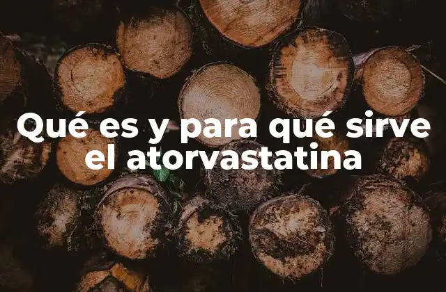 Qué es y para Qué Sirve el Atorvastatina