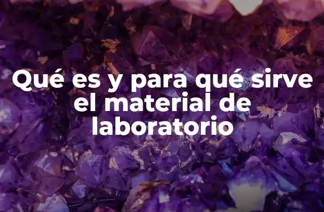 Qué es y para Qué Sirve el Material de Laboratorio