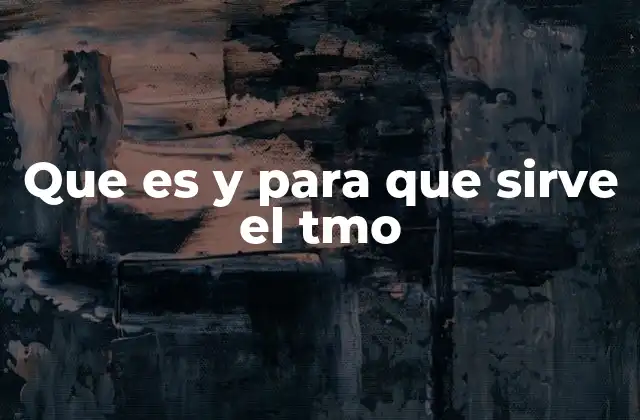 Que es y para que Sirve el Tmo