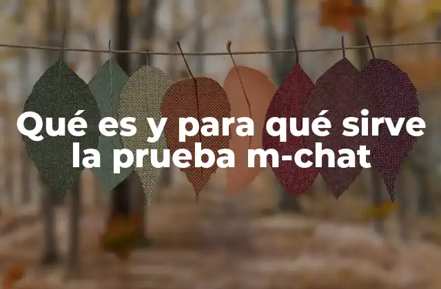 Qué es y para Qué Sirve la Prueba M-chat 2 La importancia de detectar señales de autismo en etapas tempranas