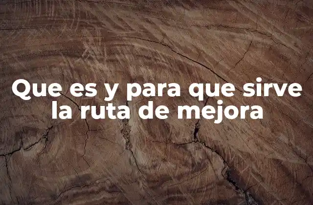 Que es y para que Sirve la Ruta de Mejora 2 Cómo se construye una ruta de mejora