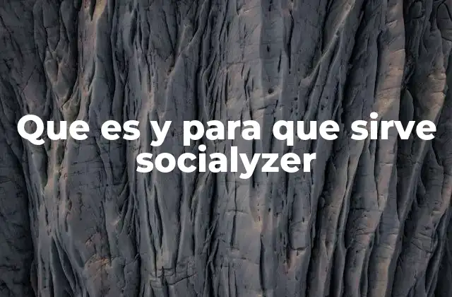Que es y para que Sirve Socialyzer