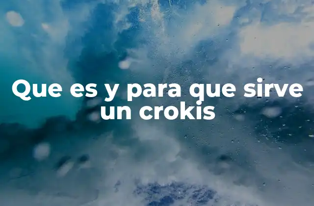 Que es y para que Sirve un Crokis