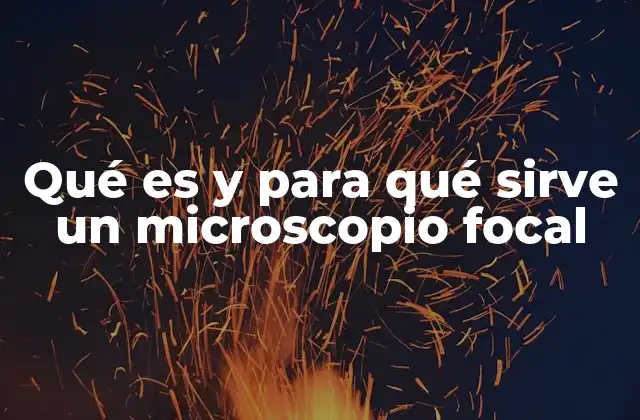 Qué es y para Qué Sirve un Microscopio Focal 2 El papel del microscopio focal en la investigación científica