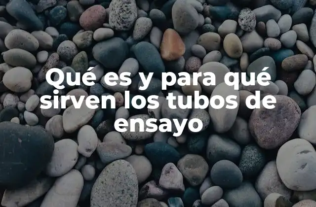 Qué es y para Qué Sirven los Tubos de Ensayo 2 ¿Cómo se utilizan los tubos de ensayo en un laboratorio?