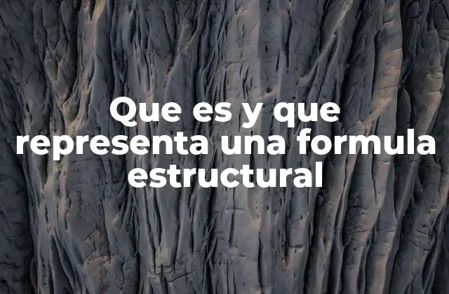 La importancia de representar la estructura molecular