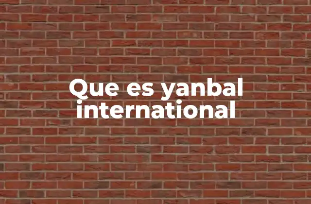 Que es Yanbal International