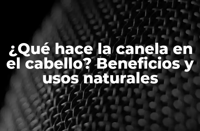 ¿qué Hace la Canela en el Cabello? Beneficios y Usos Naturales 2 ¿Cuáles son los beneficios de la canela para el cabello?