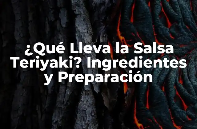 ¿qué Lleva la Salsa Teriyaki? Ingredientes y Preparación