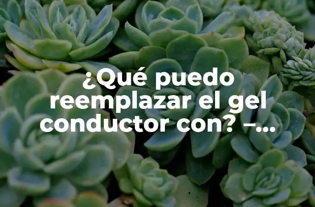 ¿qué Puedo Reemplazar el Gel Conductor Con? – Alternativas Eficaces para la Electrónica