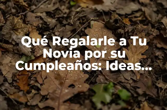 Qué Regalarle a Tu Novia por Su Cumpleaños: Ideas Originales y Románticas