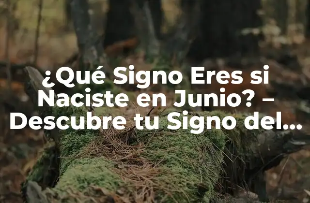 ¿qué Signo Eres Si Naciste en Junio? – Descubre Tu Signo Del Zodíaco