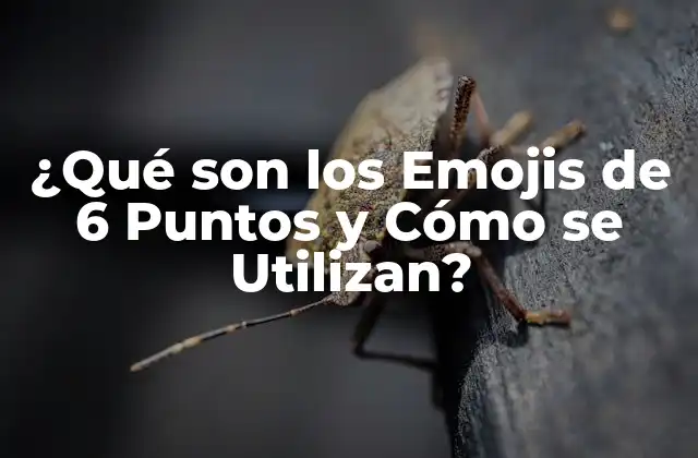 ¿qué Son los Emojis de 6 Puntos y Cómo Se Utilizan?