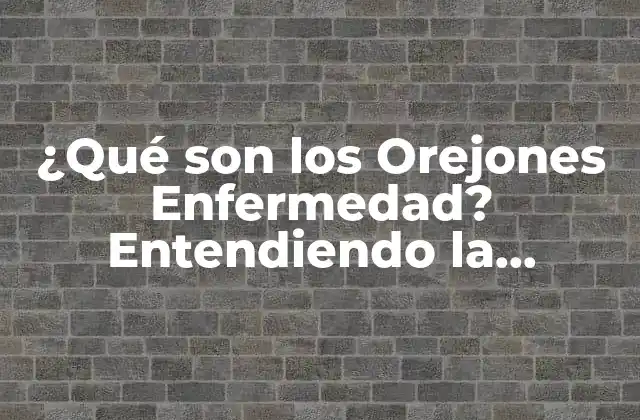 ¿qué Son los Orejones Enfermedad? Entendiendo la Condición Orejones