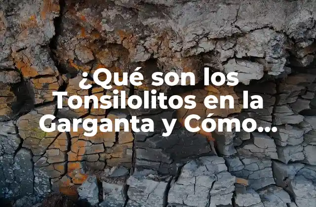 ¿qué Son los Tonsilolitos en la Garganta y Cómo Tratarlos?
