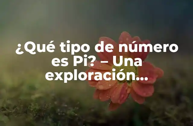 ¿qué Tipo de Número es Pi? - una Exploración Matemática 2 ¿Qué es Pi exactamente?