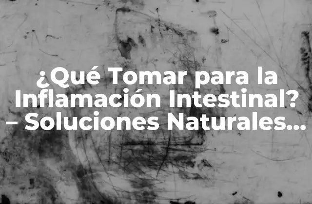 ¿qué Tomar para la Inflamación Intestinal? – Soluciones Naturales y Efectivas