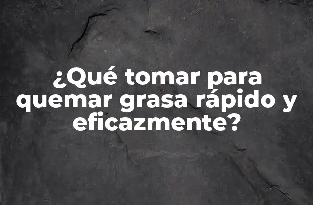 Los mejores suplementos para quemar grasa