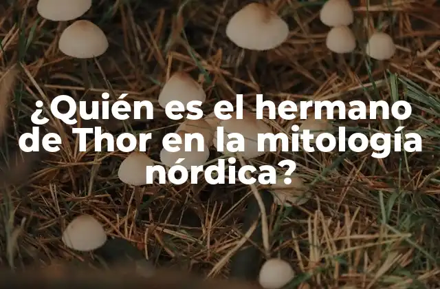 ¿quién es el Hermano de Thor en la Mitología Nórdica?