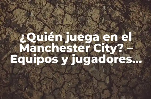 ¿quién Juega en el Manchester City? – Equipos y Jugadores Del Manchester City Fc