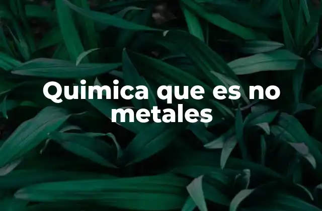 Diferencias entre no metales y otros tipos de elementos