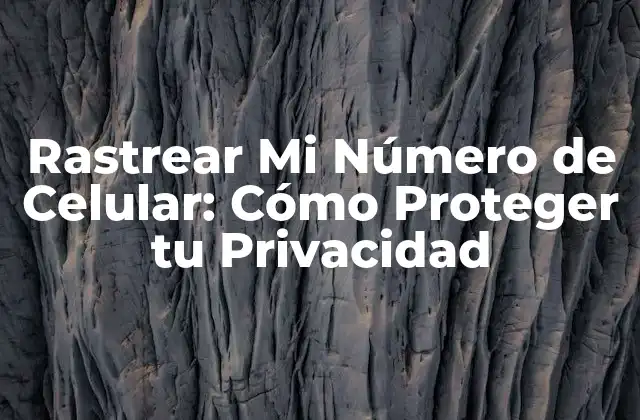 ¿Cómo se Rastrea un Número de Celular?
