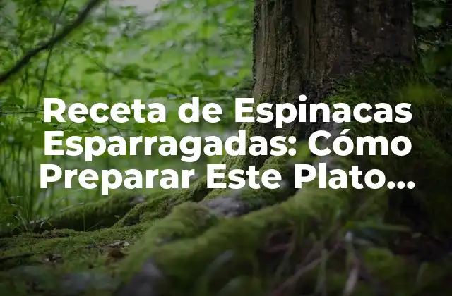 Receta de Espinacas Esparragadas: Cómo Preparar Este Plato Delicioso 2 Orígenes y Variedades de la Receta de Espinacas Esparragadas