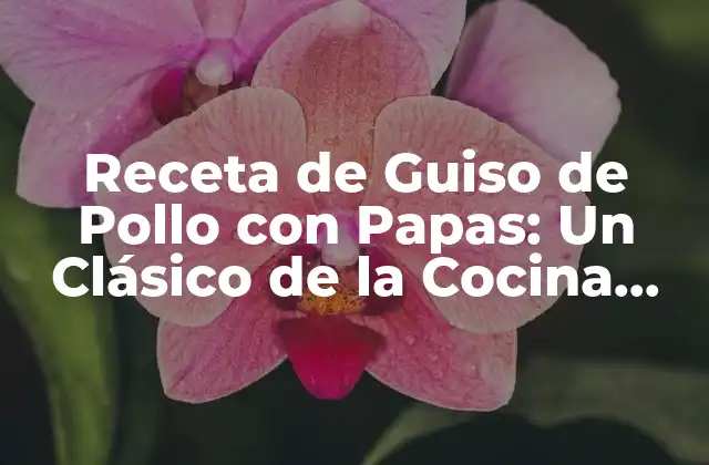 Receta de Guiso de Pollo con Papas: un Clásico de la Cocina Casera