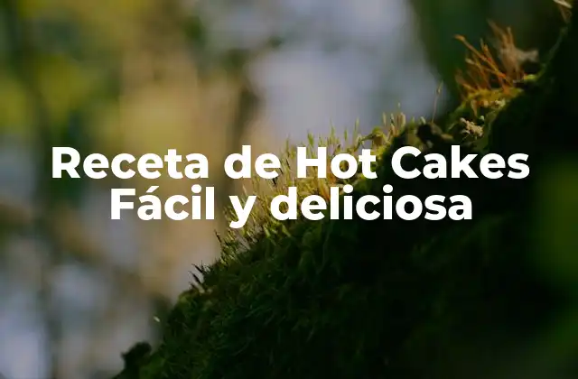 Receta de Hot Cakes Fácil y Deliciosa