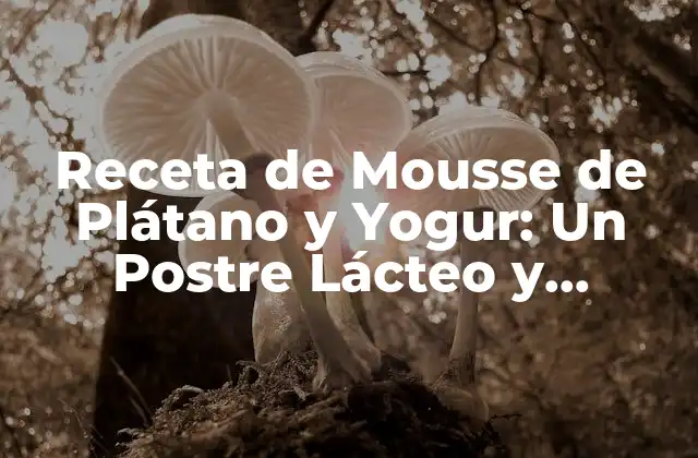 Receta de Mousse de Plátano y Yogur: un Postre Lácteo y Saludable