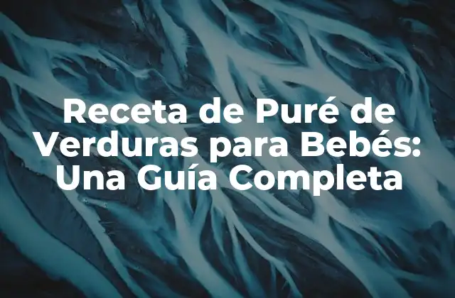 Receta de Puré de Verduras para Bebés: una Guía Completa
