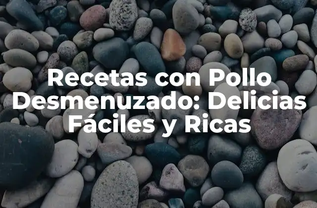Recetas con Pollo Desmenuzado: Delicias Fáciles y Ricas