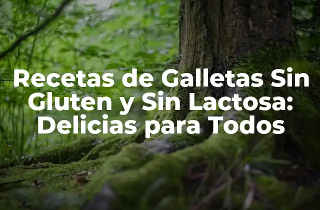 Recetas de Galletas sin Gluten y sin Lactosa: Delicias para Todos