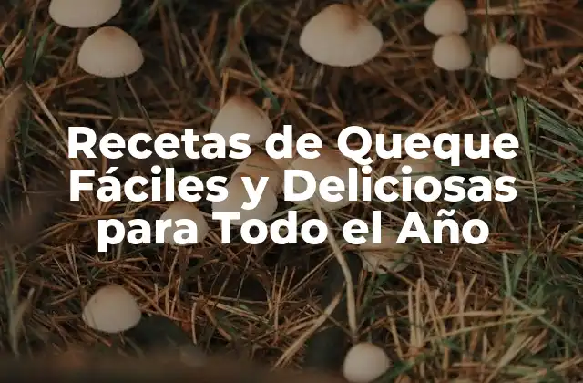 Recetas de Queque Fáciles y Deliciosas para Todo el Año 2 ¿Qué es un Queque?