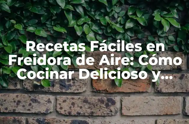 Ventajas de Cocinar con Freidora de Aire