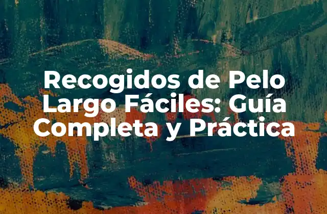 Recogidos de Pelo Largo Fáciles: Guía Completa y Práctica