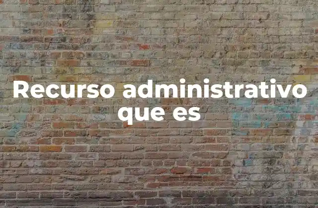 Recurso Administrativo que es 2 ¿Cómo funciona el sistema de recursos en el ámbito público?